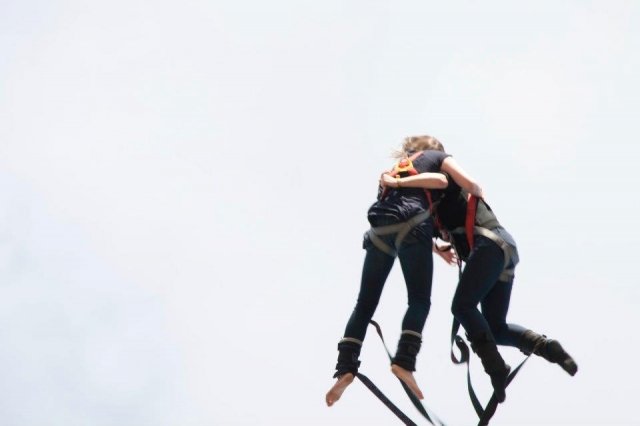 Saut a l elastique associaton contre le sida