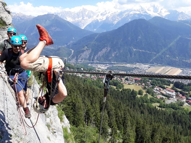  Abenteurer auf den Via Ferrata-Routen 