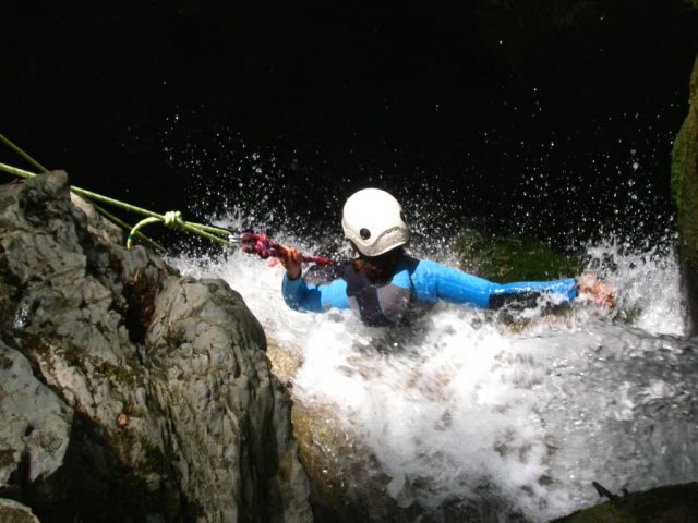  Discesa in corda doppia nel canyon della Balme 