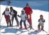 Enfant a l Ecole de ski en Isere