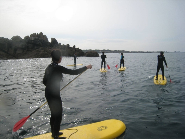  Gruppenausflug mit dem Stand Up Paddle 