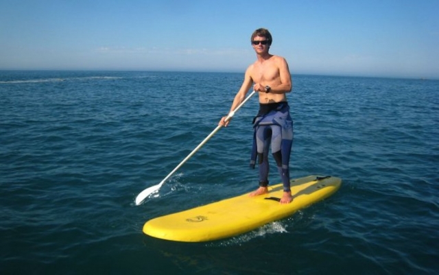  SUP-Fahrt in der Nähe von Sibiril