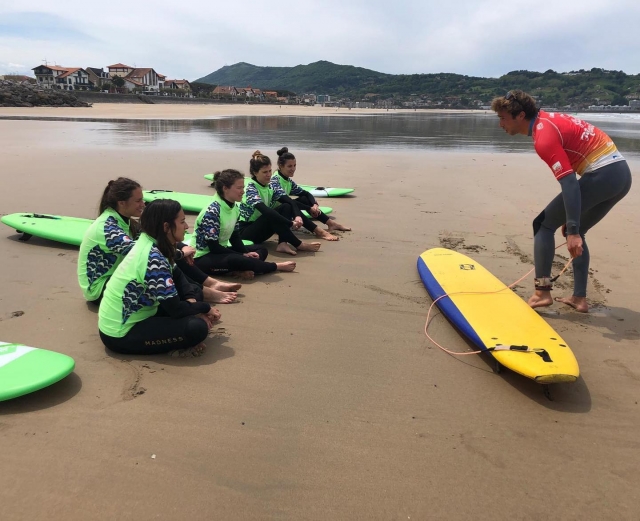  Briefing before to start the surf session 