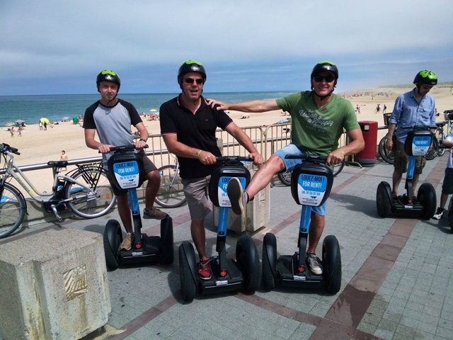  Segway na costa de Landes 