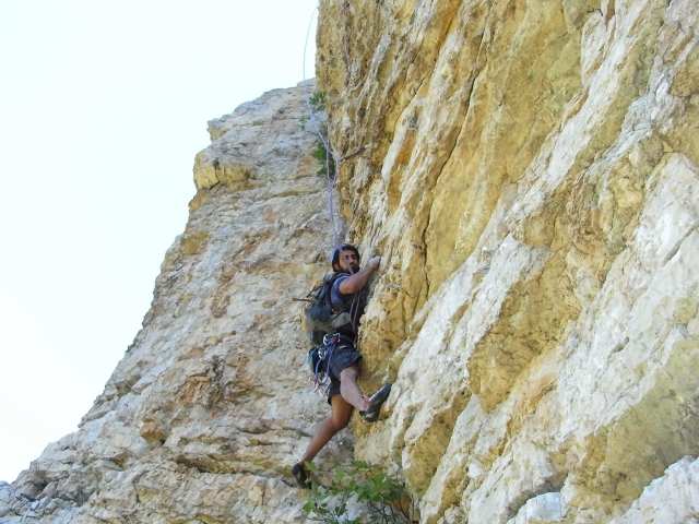  Start von einer Mehrseillängenroute 