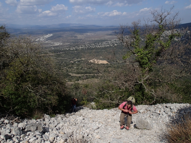  Im vollen Aufstieg an der Nordwand 