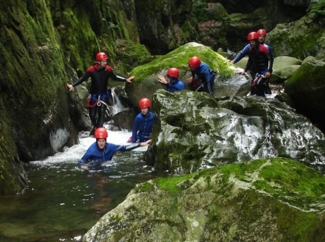  Canyoning with the sports office. 