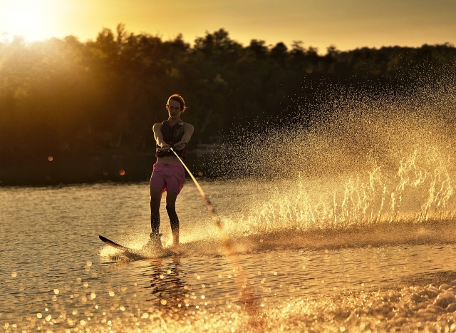 Ski nautique dans Le Barcarès