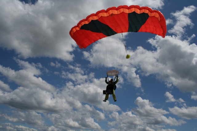 Retour au sol sous la voile