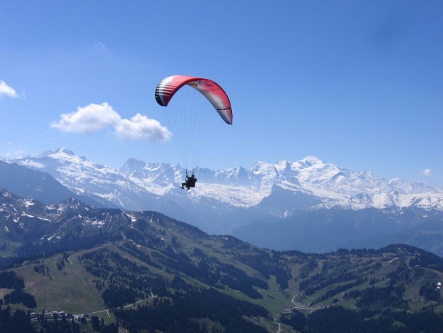 Paragliding-Taufe in Les Gets 