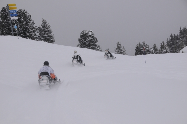 Snowmobile Hike Courchevel 