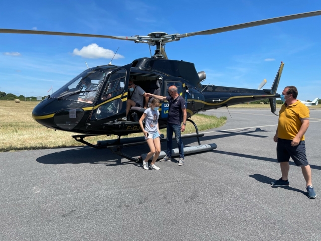  End of the helicopter flight