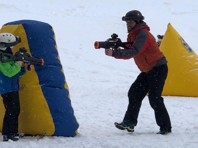  Laser tag no inverno 