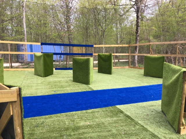  Terreno de etiqueta de tiro com arco 