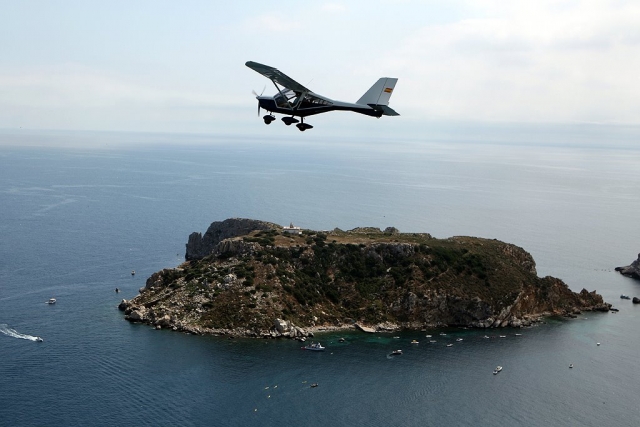  Flight over an island 