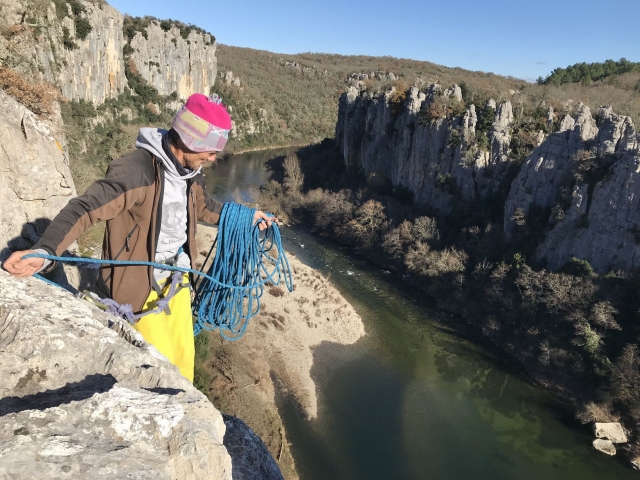  Escalada no Ardèche 