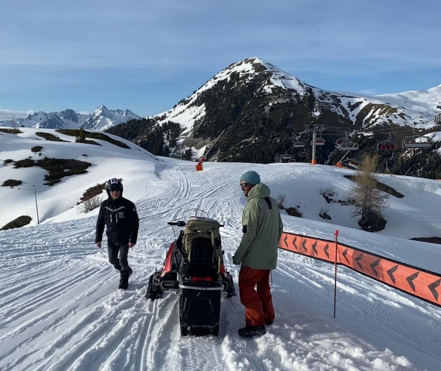  On the slopes of La Plagne