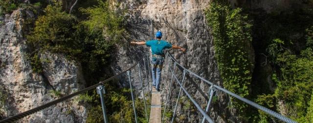  Vía ferrata en liaucous 