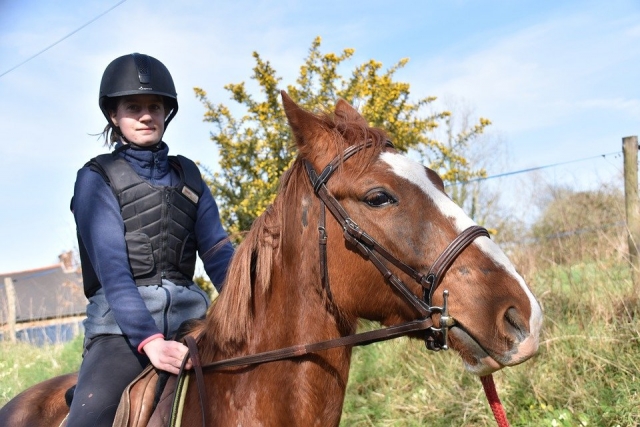 Reiter bereit für den Ausritt