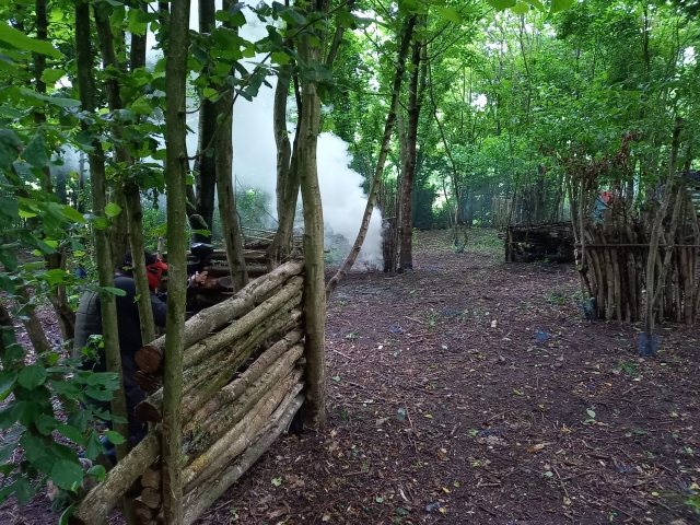 Paintball-Feld in der Nähe von Lens 