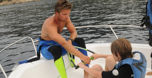 滑水课程的准备时刻