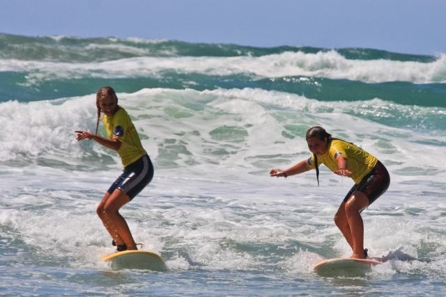 Surfing lessons 
