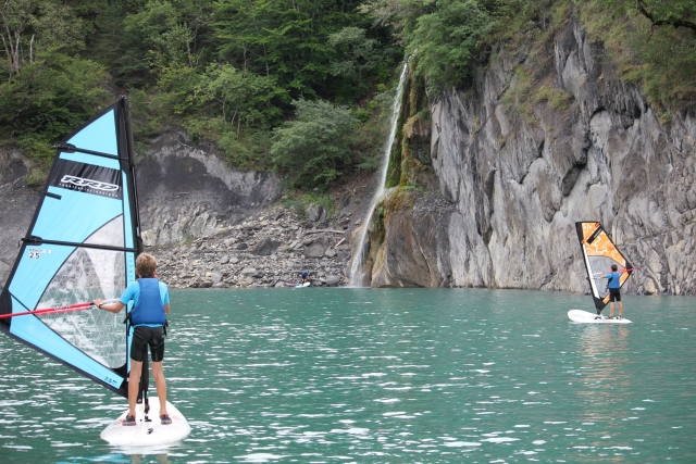 Windsurf con amigos 