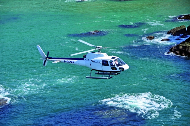 Helicopter flight above La Baule 