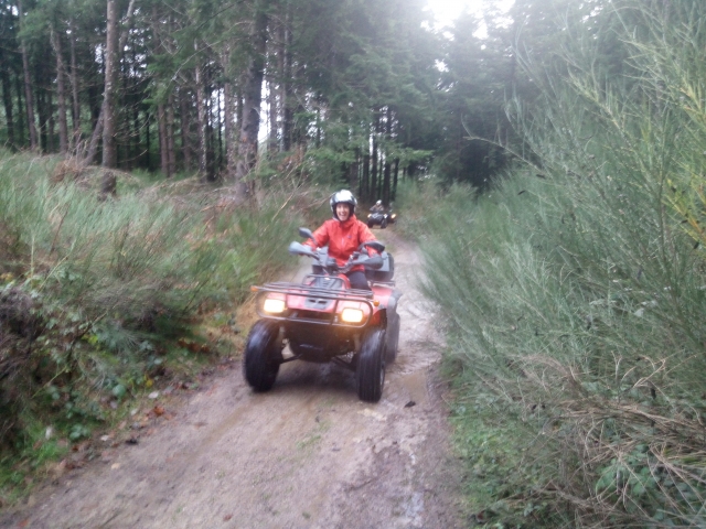  Quad ride in the middle of the forest 