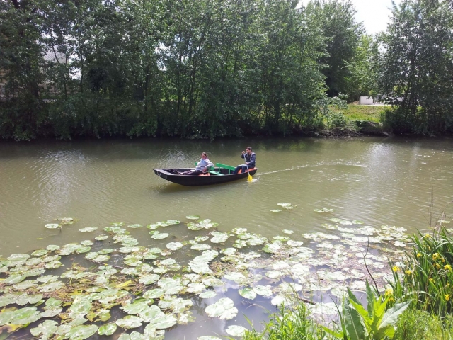 Barque traditionnelle sur le marais poitevin 