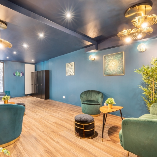  Our well decorated waiting room. 