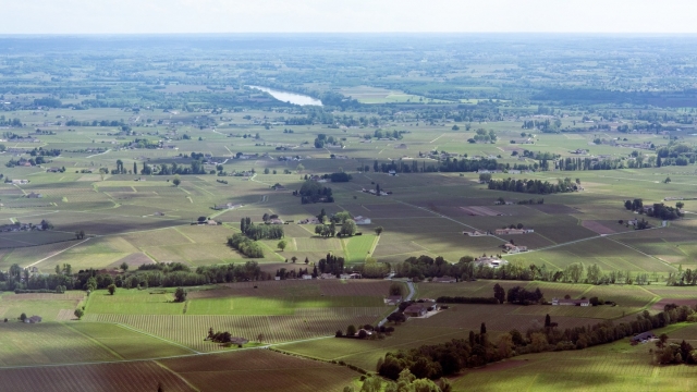  Blick auf die Felder der Region. 