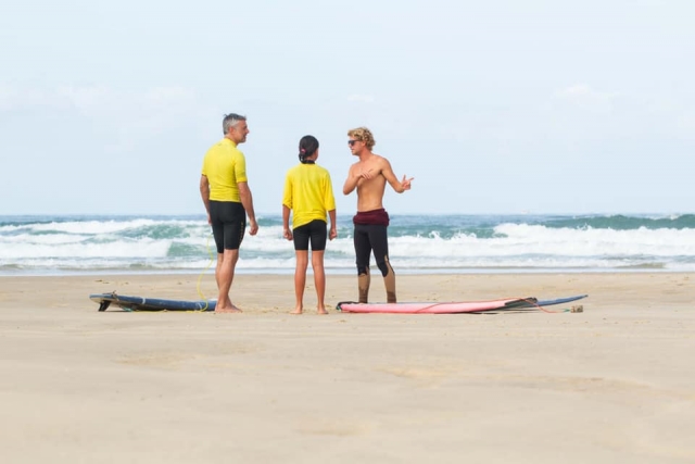  Aula particular de surf na praia de La Salie 