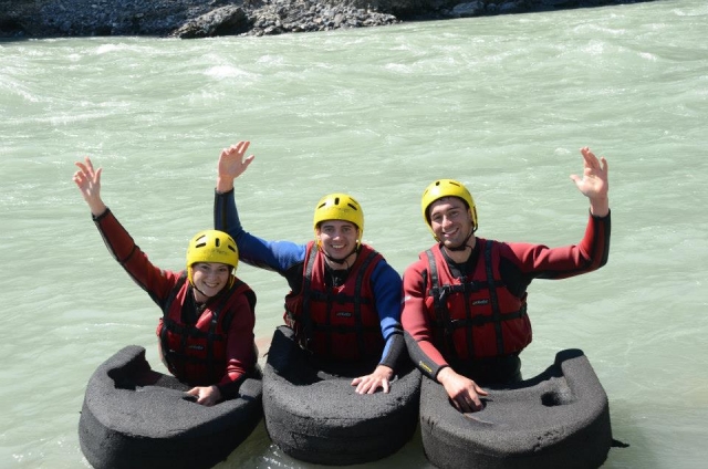  Ready for the hydrospeed session in Haute-Savoie 
