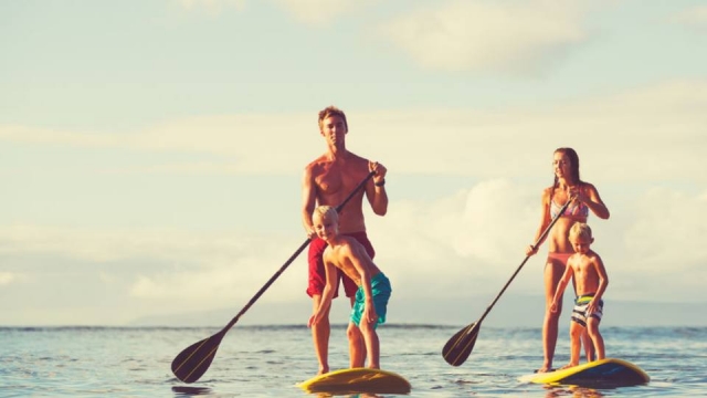 Stand un Paddle en famille en Corse