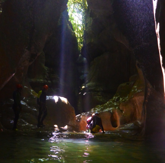  Slides and jump in the Groin canyon 