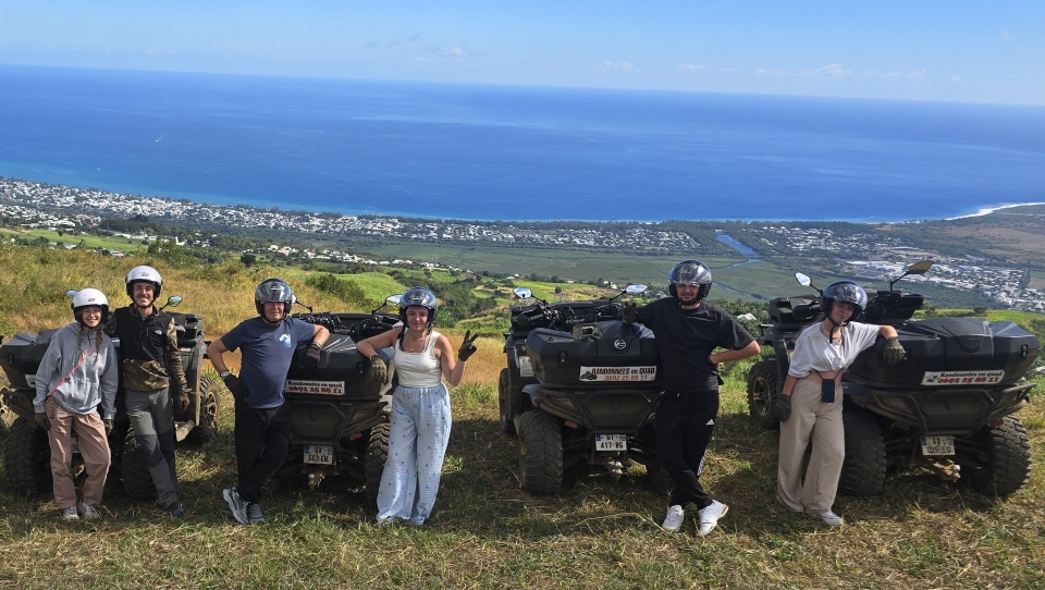  Von der Natur aus in die Stadt, über die Wege von La Réunion mit dem Quad 