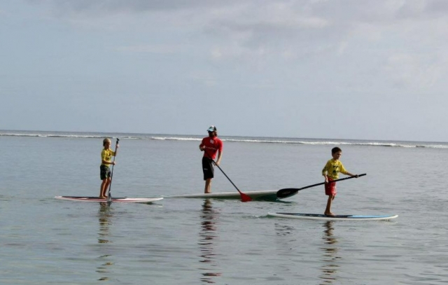 Cours de paddle surf à La Réunion