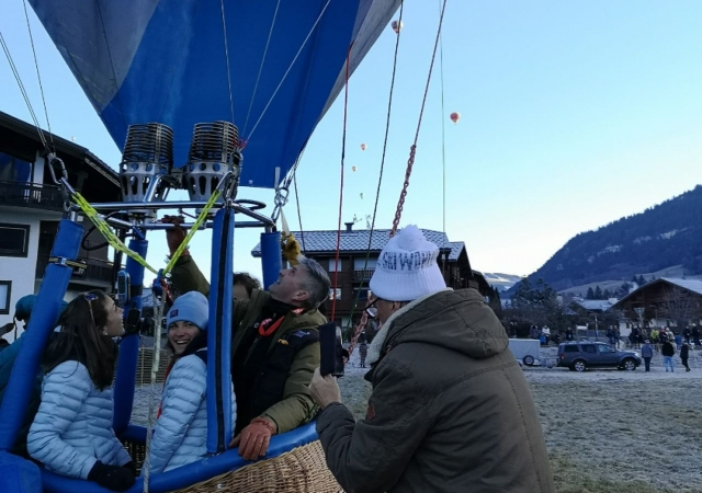 Décollage imminent de la montgolfière