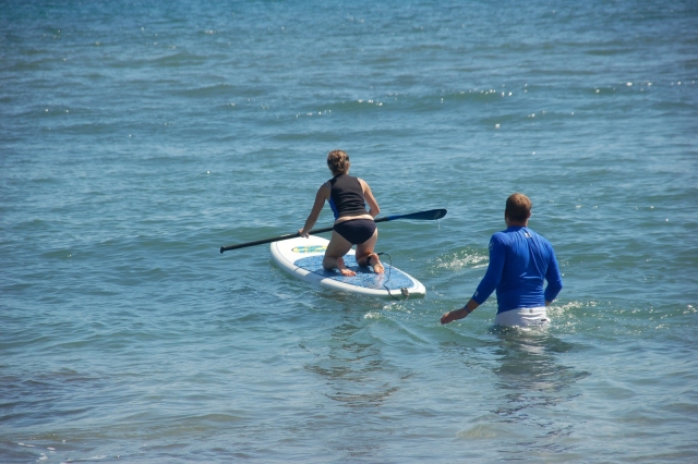 Les débuts en paddle surf