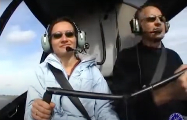Am Steuer des Helikopters! 