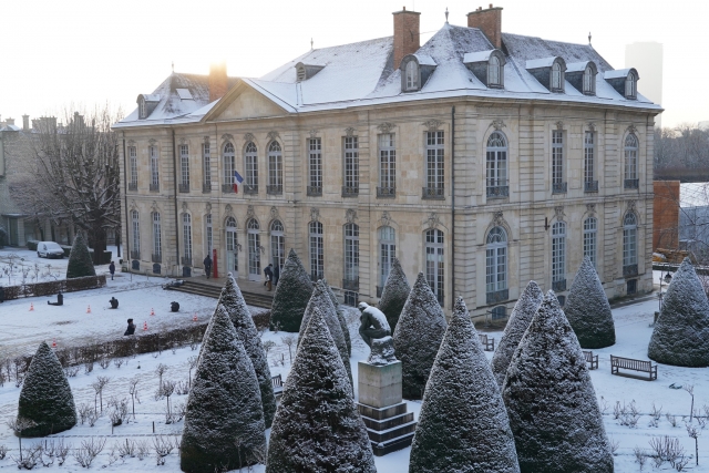  The museum under the snow gives it a magical appearance 