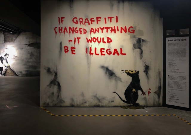 The Banksy museum lets you discover a multitude of his works 
