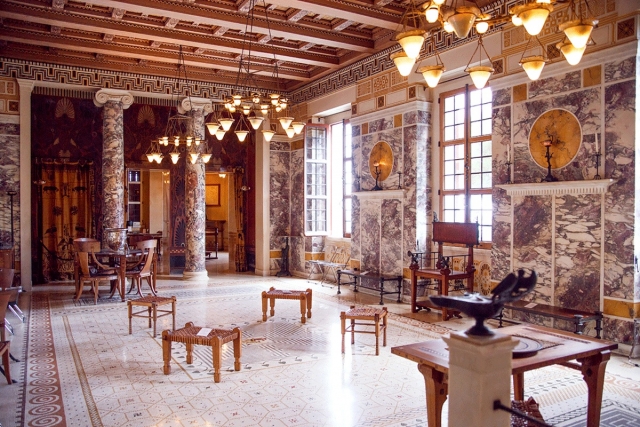  Los interiores ricamente decorados 