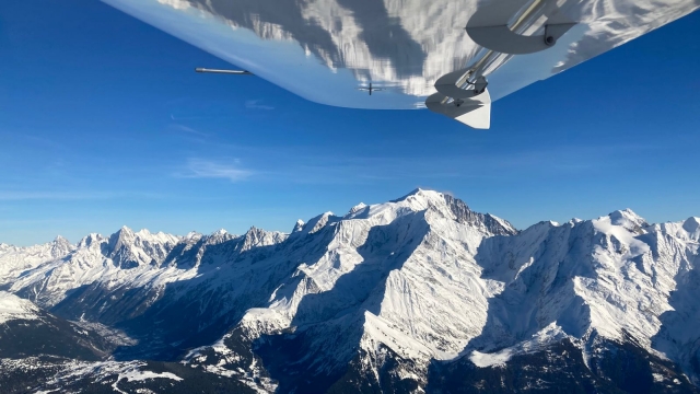  Die Alpen und der Mont Blanc 