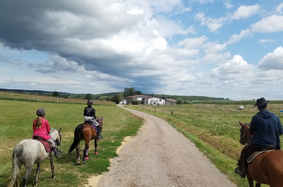  Cross the fields 
