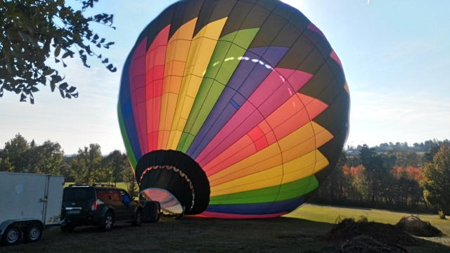 Esperienza in mongolfiera nella regione della Dombes 