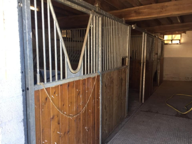  The stable stall aisle 