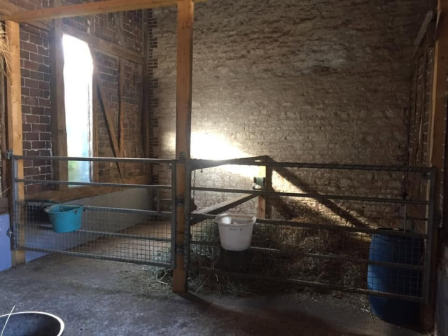  A box inside the stable 