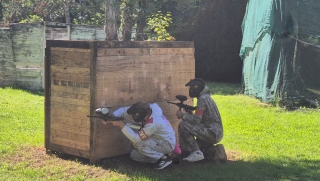 Lanzador paintball-electro-neumático + 500 bolas